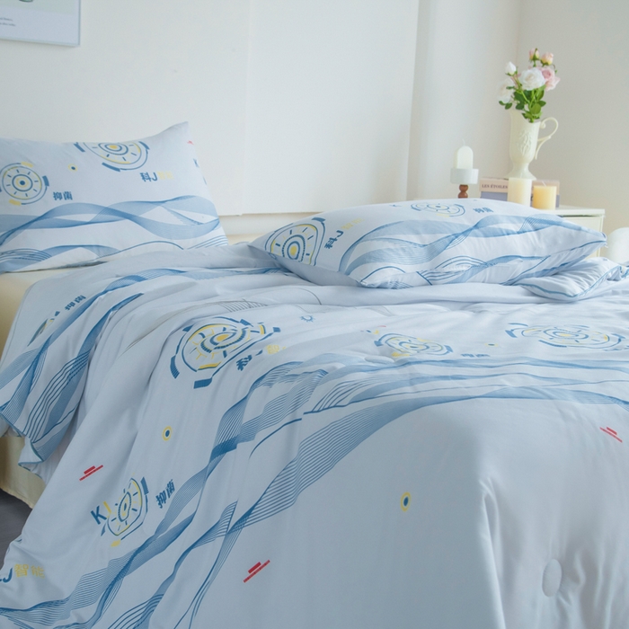 91家纺网 家纺一手货源 找家纺 （总）欧雅搁家纺 2025新款抗菌温变热感夜光印花空调被夏凉被