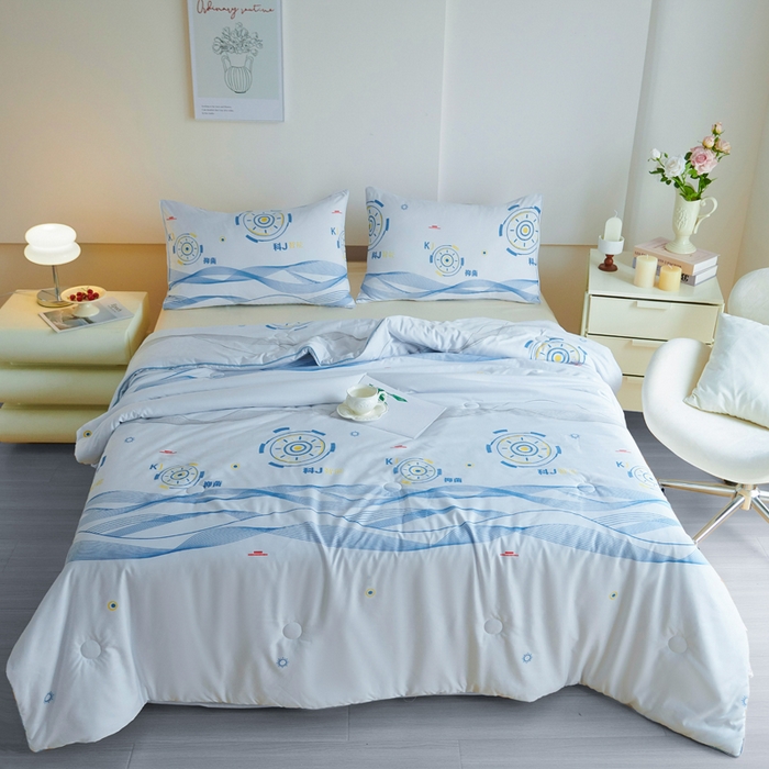 91家纺网 家纺一手货源 找家纺 （总）欧雅搁家纺 2025新款抗菌温变热感夜光印花空调被夏凉被