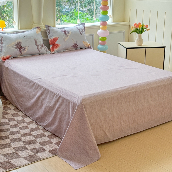 91家纺网 家纺一手货源 找家纺 佑佳家纺 2025新款铂金棉芦荟棉单被套「支持定做各种尺寸」 五彩蝶