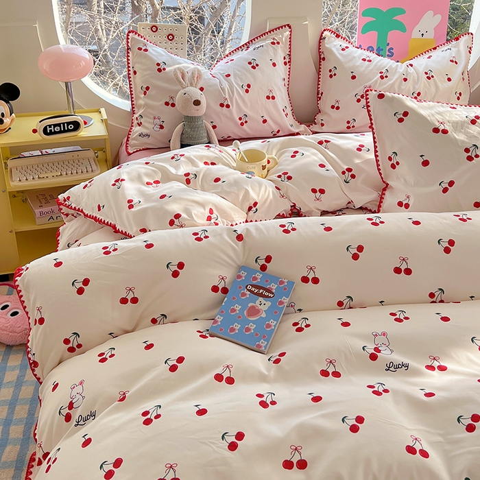 91家纺网 家纺一手货源 找家纺 （总）思诺羽床笠 2025新款亲肤棉贝壳花边四件套