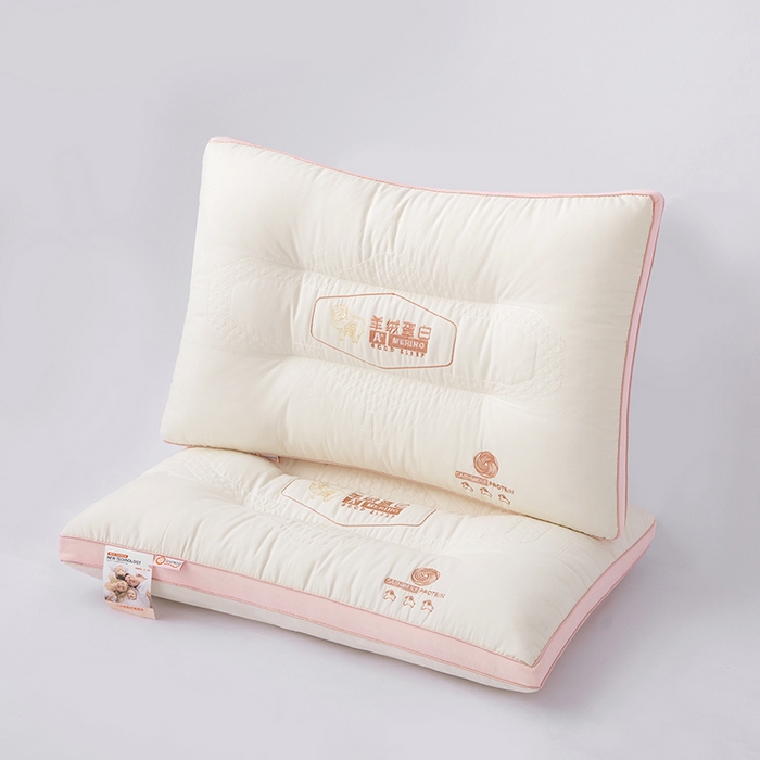 91家纺网 家纺一手货源 找家纺 （总）十仟家纺 2025新款羊绒蛋白枕头枕芯头枕头