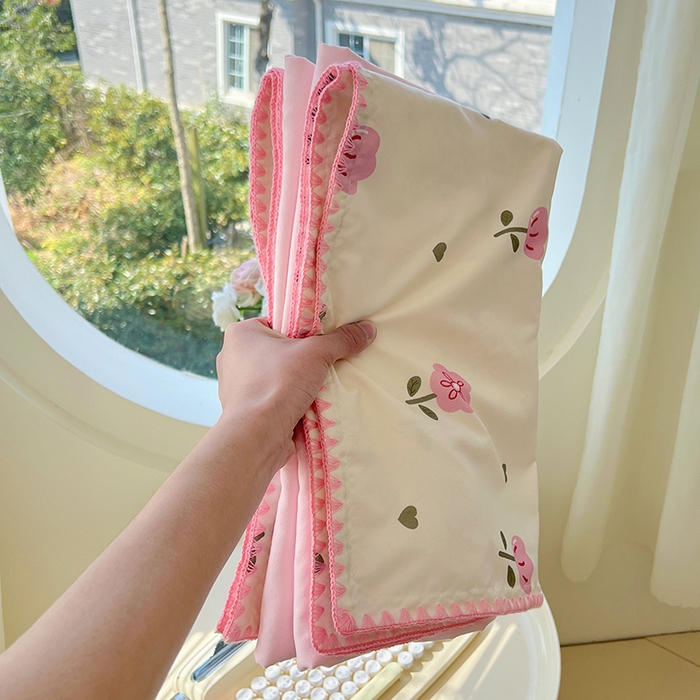 91家纺网 家纺一手货源 找家纺 思诺羽床笠 2025新款亲肤棉贝壳花边四件套 贝壳边-田园兔