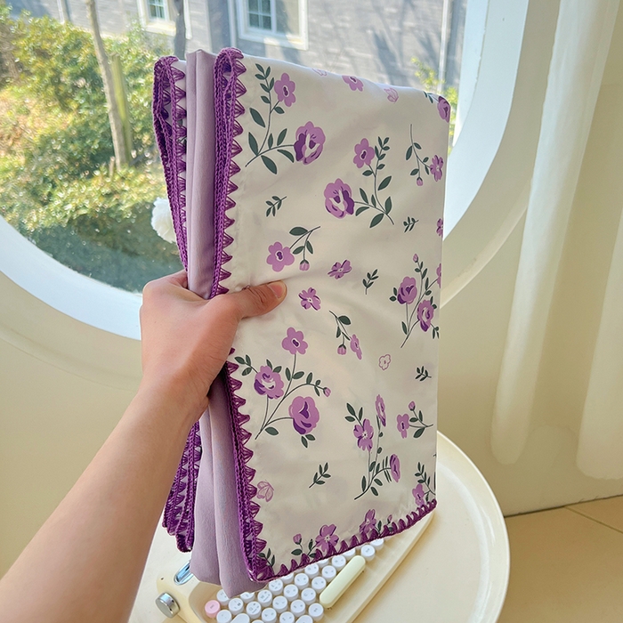 91家纺网 家纺一手货源 找家纺 思诺羽床笠 2025新款亲肤棉贝壳花边四件套 贝壳边-闲趣花开