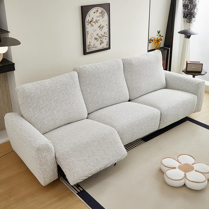 91家纺网 家纺一手货源 找家纺 丝绮鹿 2025新款竹节雪尼尔芝华士沙发套 温柔咖