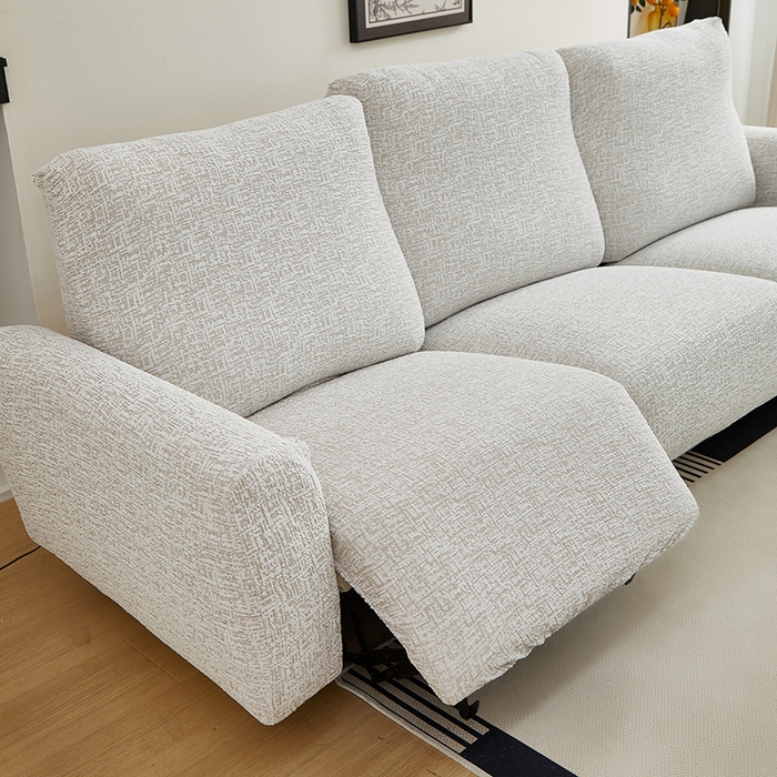 91家纺网 家纺一手货源 找家纺 丝绮鹿 2025新款竹节雪尼尔芝华士沙发套 温柔咖