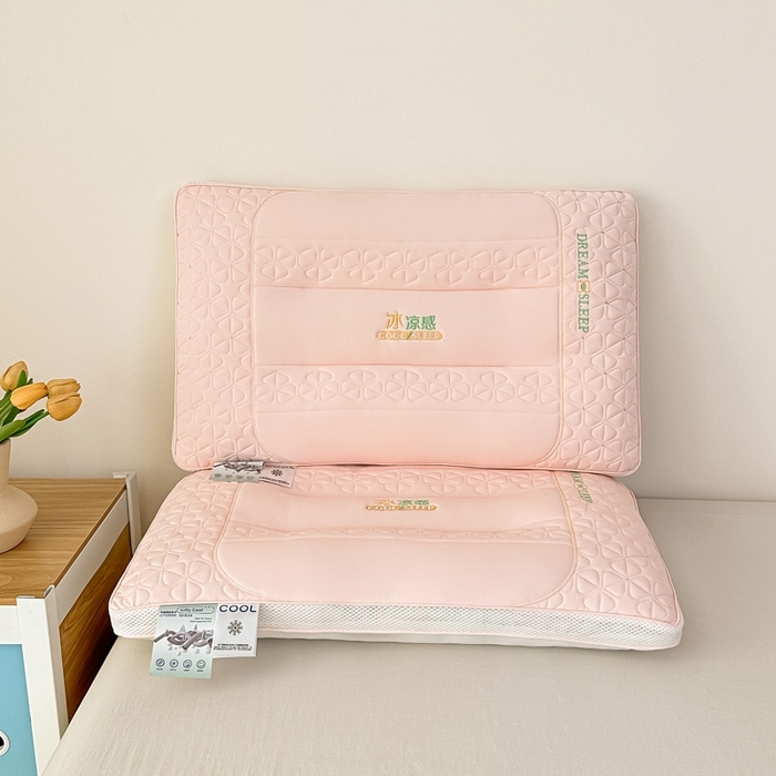 91家纺网 家纺一手货源 找家纺 （总）十仟家纺 2025新款绣花冰丝凉感枕头枕芯