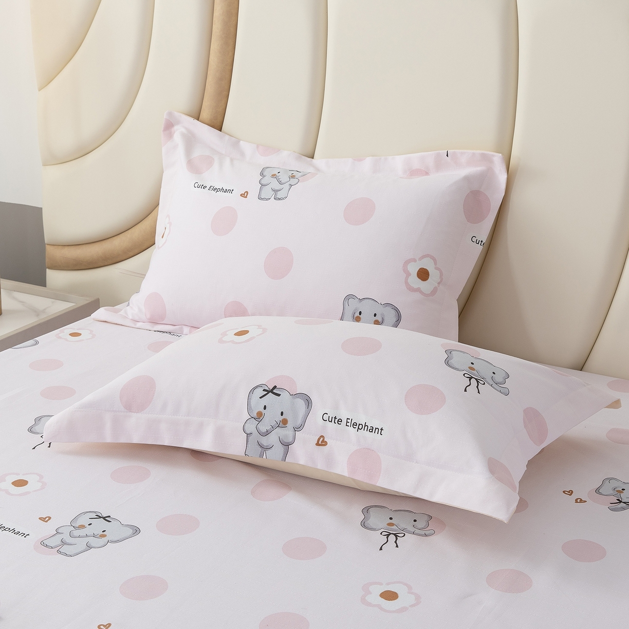 91家纺网 家纺一手货源 找家纺 云玲时尚  2025新款全棉纯棉老粗布席子凉席-床单款 花小象