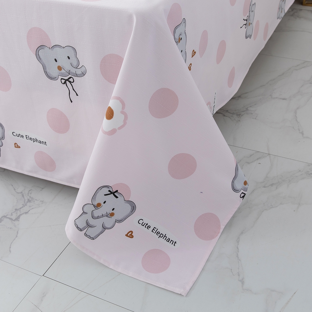 91家纺网 家纺一手货源 找家纺 云玲时尚  2025新款全棉纯棉老粗布席子凉席-床单款 花小象