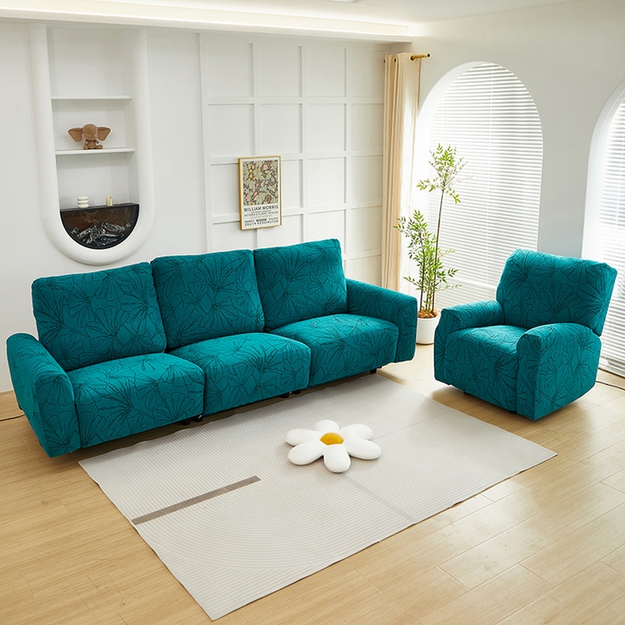 91家纺网 家纺一手货源 找家纺 （总）丝绮鹿 2025新款银杏叶系列-芝华士沙发套