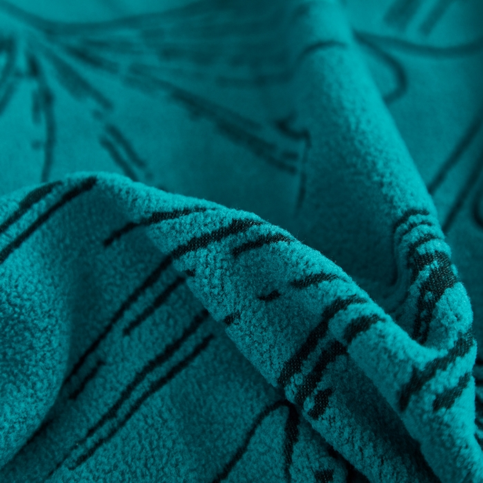 91家纺网 家纺一手货源 找家纺 丝绮鹿 2025新款银杏叶系列-芝华士沙发套 黛蓝