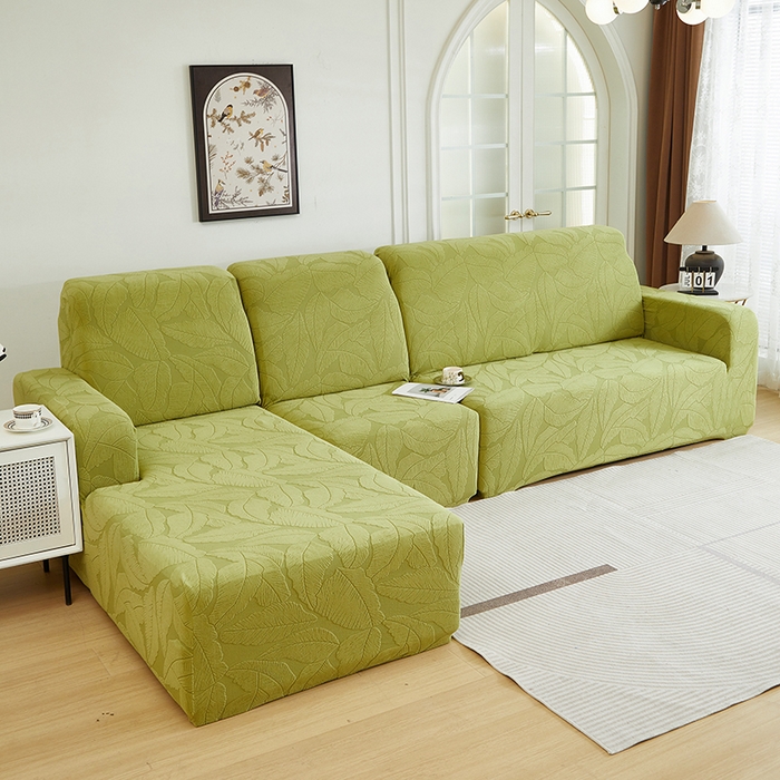 91家纺网 家纺一手货源 找家纺 （总）丝绮鹿 2025新款富贵叶系列-沙发套松紧款（贵妃图）