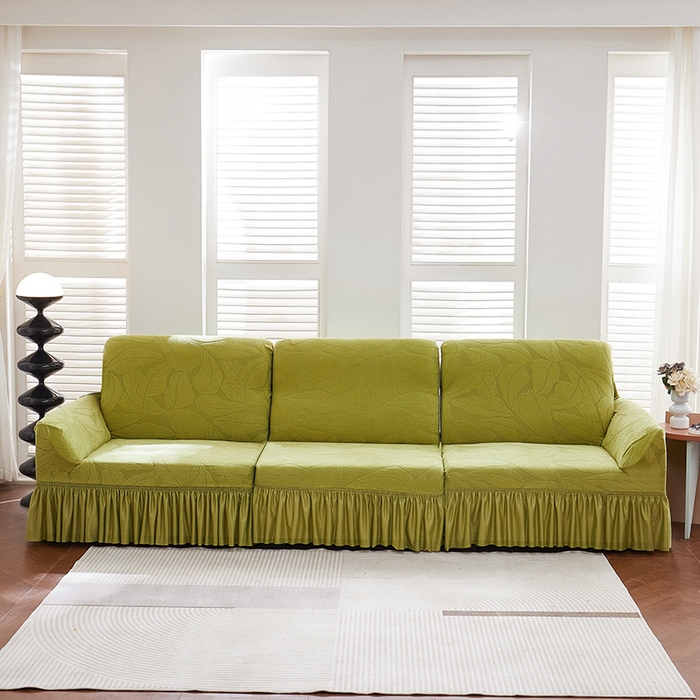（总）丝绮鹿 2025新款富贵叶系列-沙发套裙边款