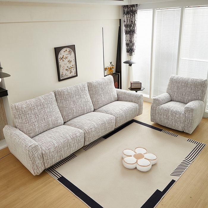 91家纺网 家纺一手货源 找家纺 丝绮鹿 2025新款极简系列-芝华士沙发套 极简-咖