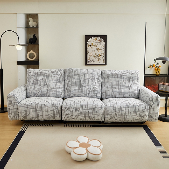 91家纺网 家纺一手货源 找家纺 丝绮鹿 2025新款极简系列-芝华士沙发套 极简灰