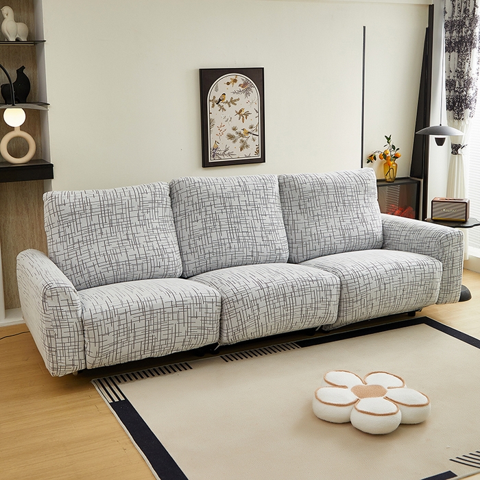 91家纺网 家纺一手货源 找家纺 丝绮鹿 2025新款极简系列-芝华士沙发套 极简灰