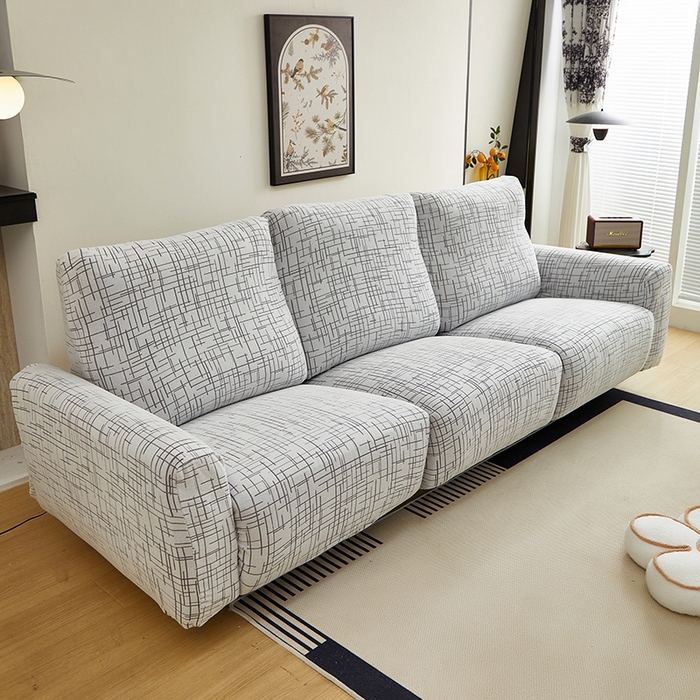 91家纺网 家纺一手货源 找家纺 丝绮鹿 2025新款极简系列-芝华士沙发套 极简灰