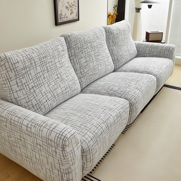 91家纺网 家纺一手货源 找家纺 丝绮鹿 2025新款极简系列-芝华士沙发套 极简灰