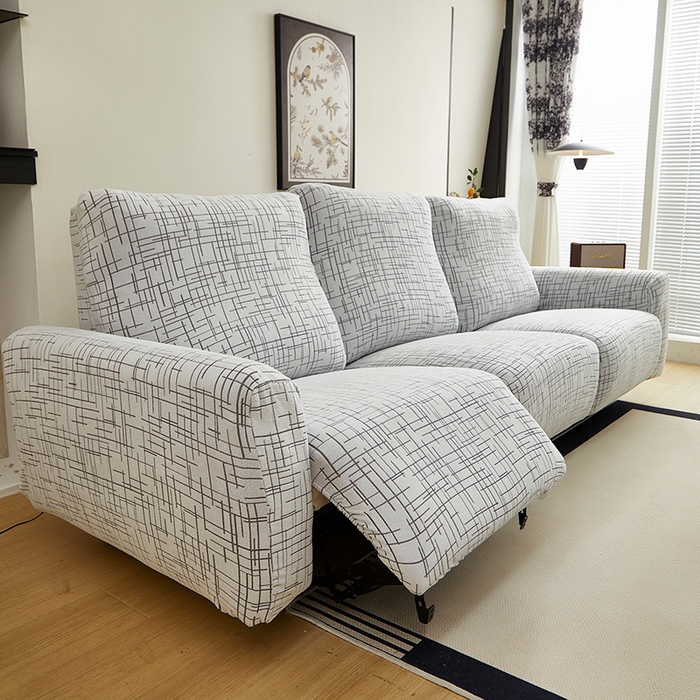 91家纺网 家纺一手货源 找家纺 丝绮鹿 2025新款极简系列-芝华士沙发套 极简灰