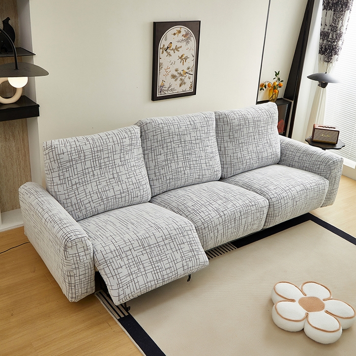 91家纺网 家纺一手货源 找家纺 丝绮鹿 2025新款极简系列-芝华士沙发套 极简灰