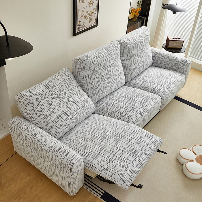 91家纺网 家纺一手货源 找家纺 丝绮鹿 2025新款极简系列-芝华士沙发套 极简灰