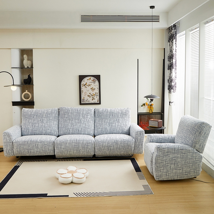 丝绮鹿 2025新款极简系列-芝华士沙发套 极简蓝