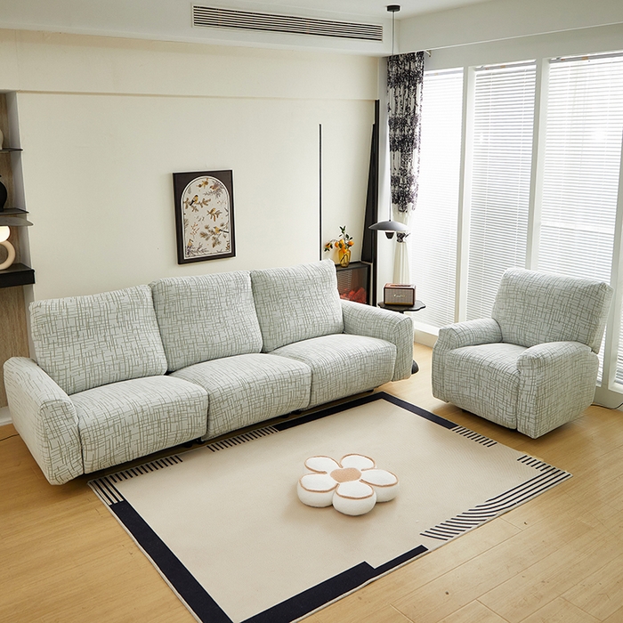 91家纺网 家纺一手货源 找家纺 丝绮鹿 2025新款极简系列-芝华士沙发套 极简绿