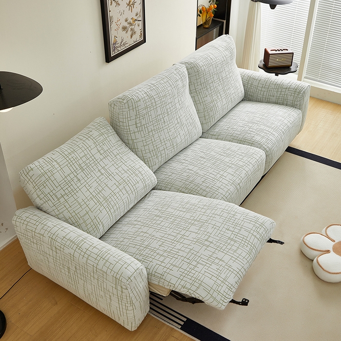 91家纺网 家纺一手货源 找家纺 丝绮鹿 2025新款极简系列-芝华士沙发套 极简绿