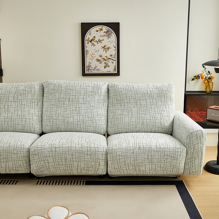 91家纺网 家纺一手货源 找家纺 丝绮鹿 2025新款极简系列-芝华士沙发套 极简绿