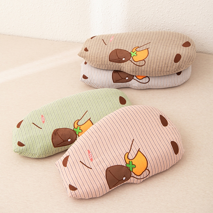 91家纺网 家纺一手货源 找家纺 芯洲 2025新款荞麦枕双层纱卡皮巴拉童趣可爱午睡抱枕枕头枕芯 卡皮巴拉-咖 52*30cm/只