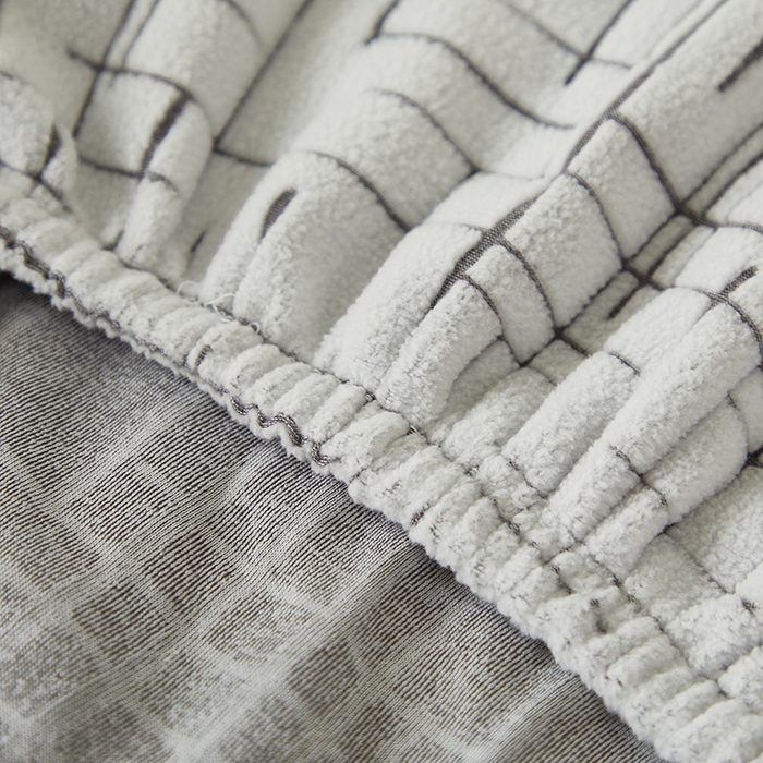 91家纺网 家纺一手货源 找家纺 （总）丝绮鹿 2025新款极简系列-沙发套松紧款（组合沙发图）