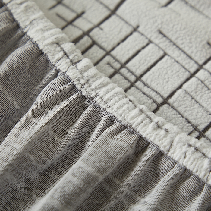 91家纺网 家纺一手货源 找家纺 丝绮鹿 2025新款极简系列-沙发套松紧款（组合沙发图） 极简-灰