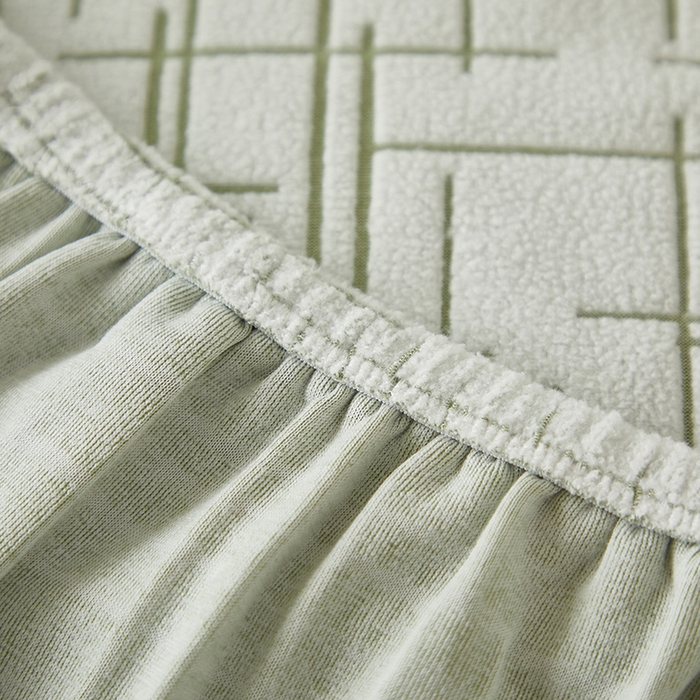 91家纺网 家纺一手货源 找家纺 丝绮鹿 2025新款极简系列-沙发套松紧款（组合沙发图） 极简-绿