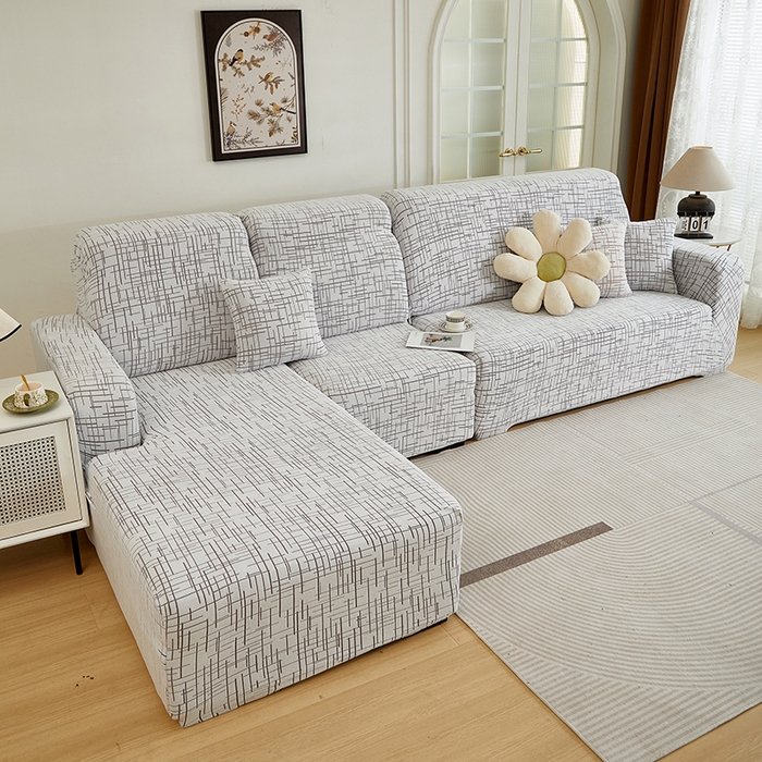 91家纺网 家纺一手货源 找家纺 （总）丝绮鹿 2025新款极简系列-沙发套松紧款（贵妃图）