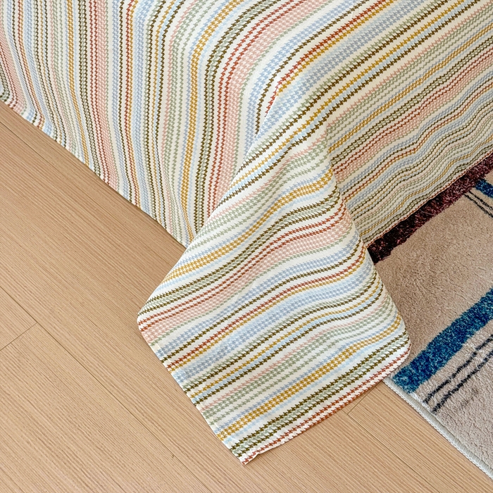 91家纺网 家纺一手货源 找家纺 （总）感遇家纺 2025新款全棉双层纱单品床单床笠枕套-单床单