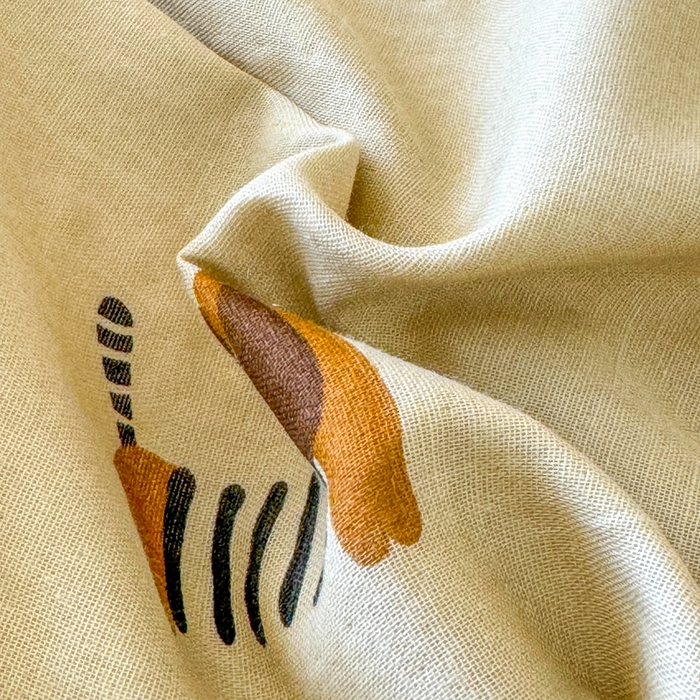 91家纺网 家纺一手货源 找家纺 2025新款全棉双层纱单品床单床笠枕套-单床单 腊肠狗