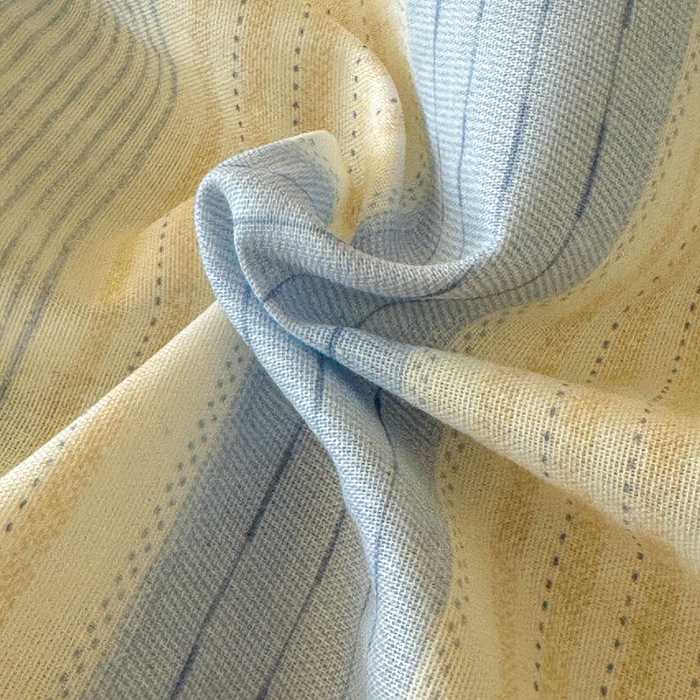 91家纺网 家纺一手货源 找家纺 感遇家纺 2025新款全棉双层纱单品床单床笠枕套-单床笠 简爱蓝