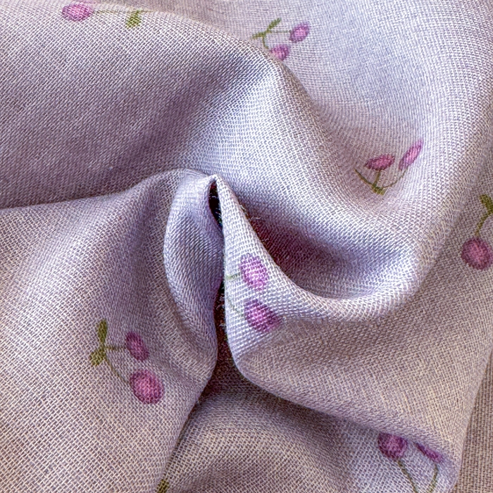 91家纺网 家纺一手货源 找家纺 感遇家纺 2025新款全棉双层纱单品床单床笠枕套-单床笠 紫樱桃