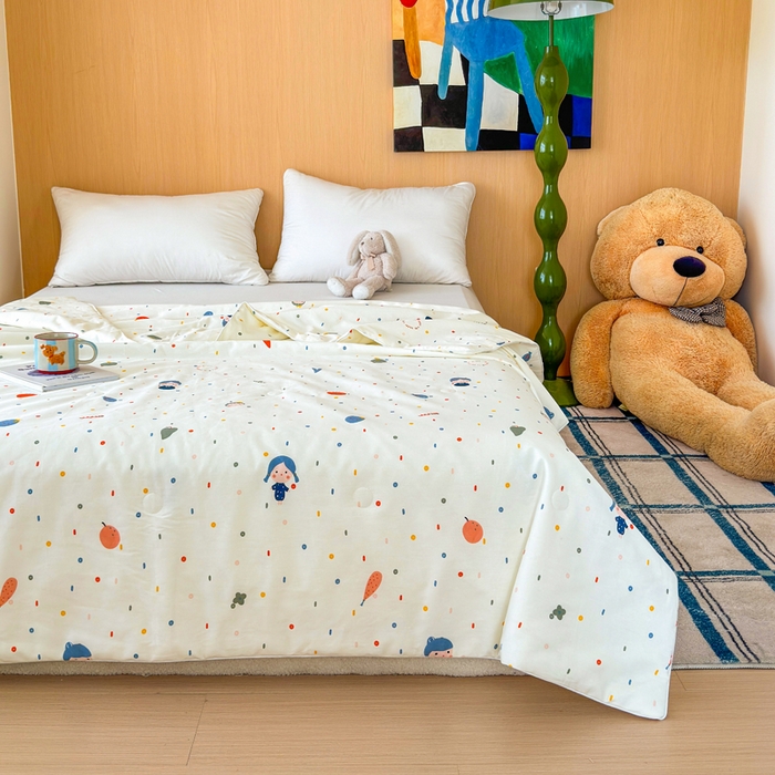 91家纺网 家纺一手货源 找家纺 （总）感遇家纺 2025新款全棉印花夏凉被