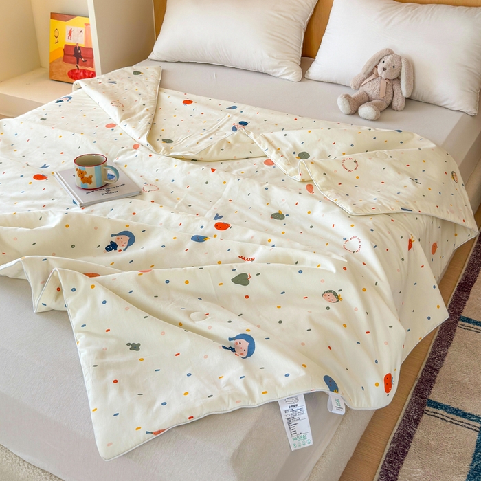 91家纺网 家纺一手货源 找家纺 （总）感遇家纺 2025新款全棉印花夏凉被