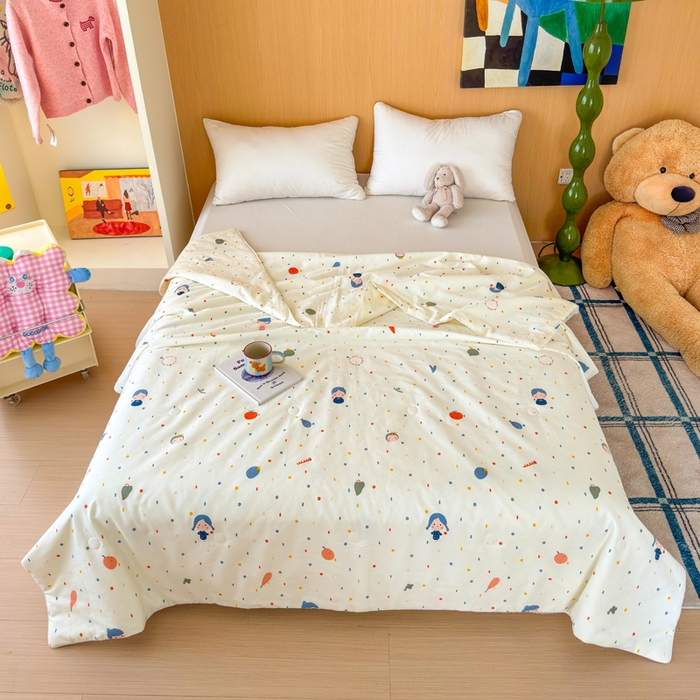 91家纺网 家纺一手货源 找家纺 （总）感遇家纺 2025新款全棉印花夏凉被