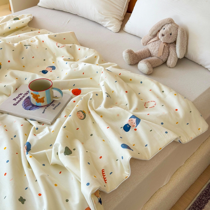 91家纺网 家纺一手货源 找家纺 （总）感遇家纺 2025新款全棉印花夏凉被