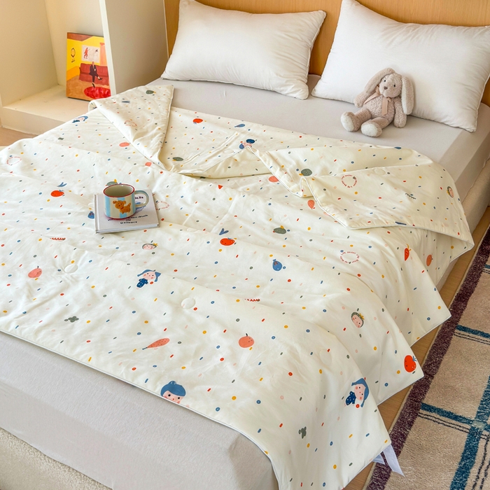 91家纺网 家纺一手货源 找家纺 （总）感遇家纺 2025新款全棉印花夏凉被