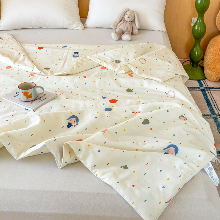 91家纺网 家纺一手货源 找家纺 （总）感遇家纺 2025新款全棉印花夏凉被