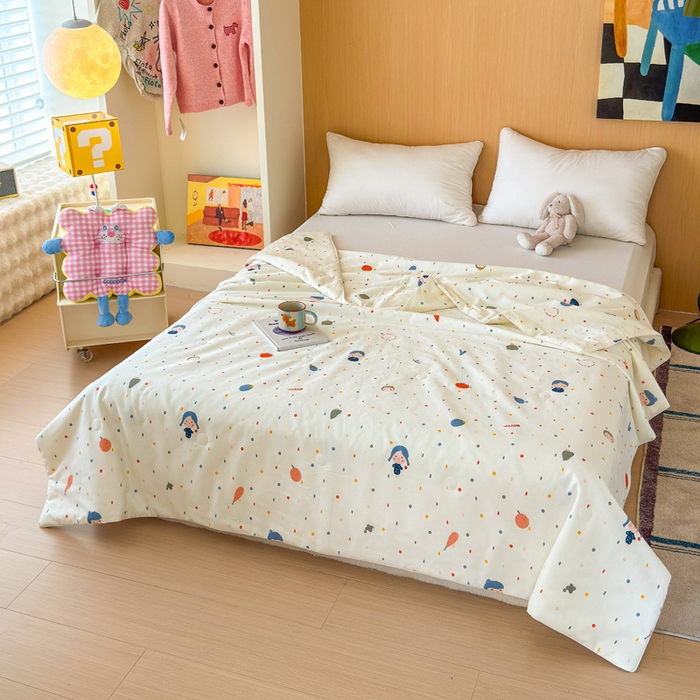 91家纺网 家纺一手货源 找家纺 （总）感遇家纺 2025新款全棉印花夏凉被