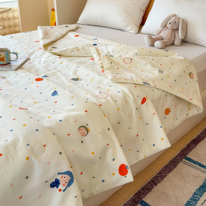 91家纺网 家纺一手货源 找家纺 （总）感遇家纺 2025新款全棉印花夏凉被