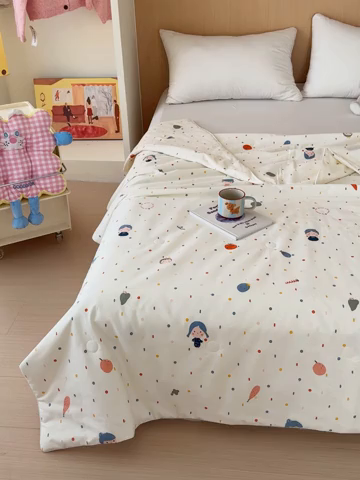 91家纺网 家纺一手货源 找家纺 （总）感遇家纺 2025新款全棉印花夏凉被