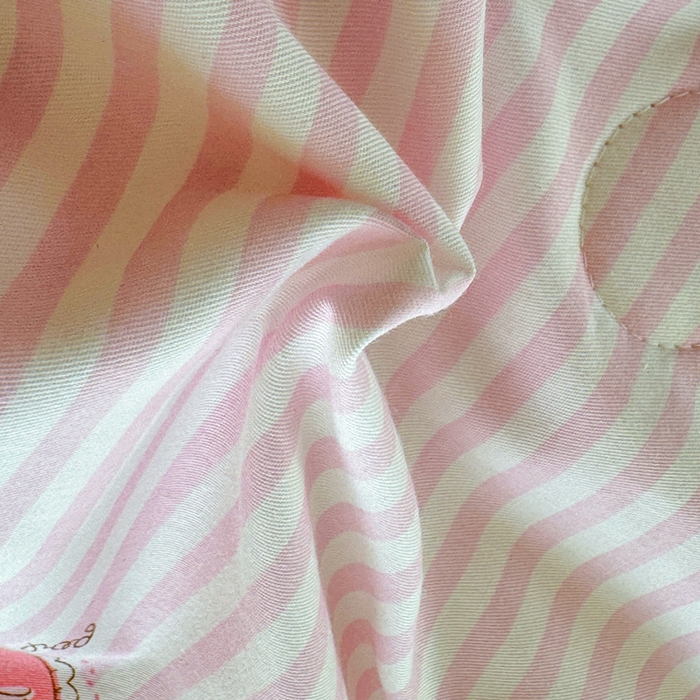 91家纺网 家纺一手货源 找家纺 感遇家纺 2025新款全棉印花夏凉被 粉色甜心