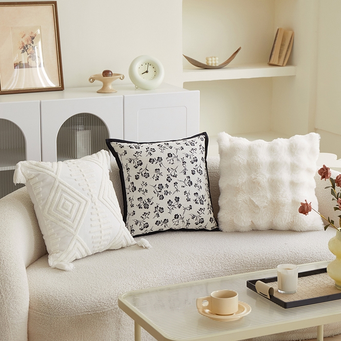 91家纺网 家纺一手货源 找家纺 （总）乐坊 2025新款棉麻花式抱枕