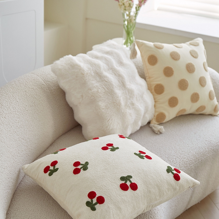 91家纺网 家纺一手货源 找家纺 乐坊 2025新款棉麻花式抱枕 组合图仅供展示