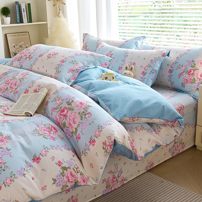 91家纺网 家纺一手货源 找家纺 （总）睡美美家纺 2025新款ins风舒适全棉印花床单床笠款四件套,爱达拉-灰,柏林梦境-绿,半岛情书,布兰卡,宠物国度,淡香花语,格瑞,花梦小兔,花漾星辰,静若幽兰,洛香忆梦-紫,漫步花香,觅彩,蜜语花开,莫兰迪-蓝,奶昔,奈斯,暖阳绿意,浅花悠悠,清新花境,探索星球,闲趣花开,熊美丽